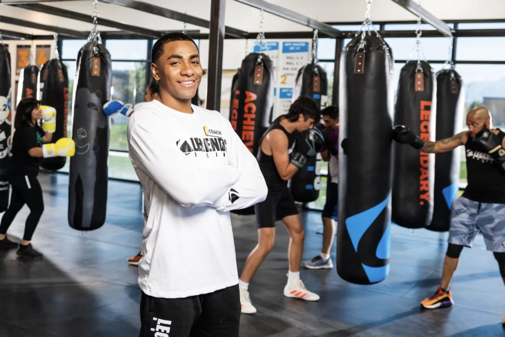 man poses for photo at a Legends Boxing studio